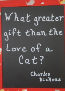 Charles Dickens quotation about cats.